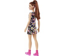 Doll BARBIE Brunette Ponytail Shift Dress Behind-the-Ear Hearing Aids Serie BARBIE Fashionistas HBV19 Mattel