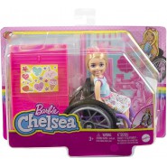 BARBIE Playset CHELSEA with WHEELCHAIR Original Mattel HGP29