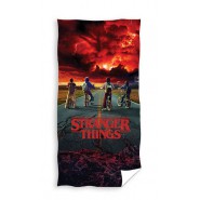 STRANGER THINGS Version PROTAGONISTS ON THE BICYCLE From Netflix Beach Towel 70x140cm BATH Original New cotton CARBOTEX