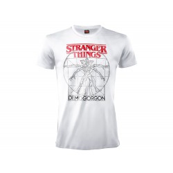 STRANGER THINGS T-Shirt Maglietta NERA Personaggi CIRCLE LOGO ORIGINALE