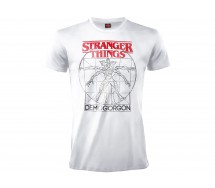 STRANGER THINGS WHITE T-shirt HELLFIRE CLUB LOGO Original OFFICIAL Licensed