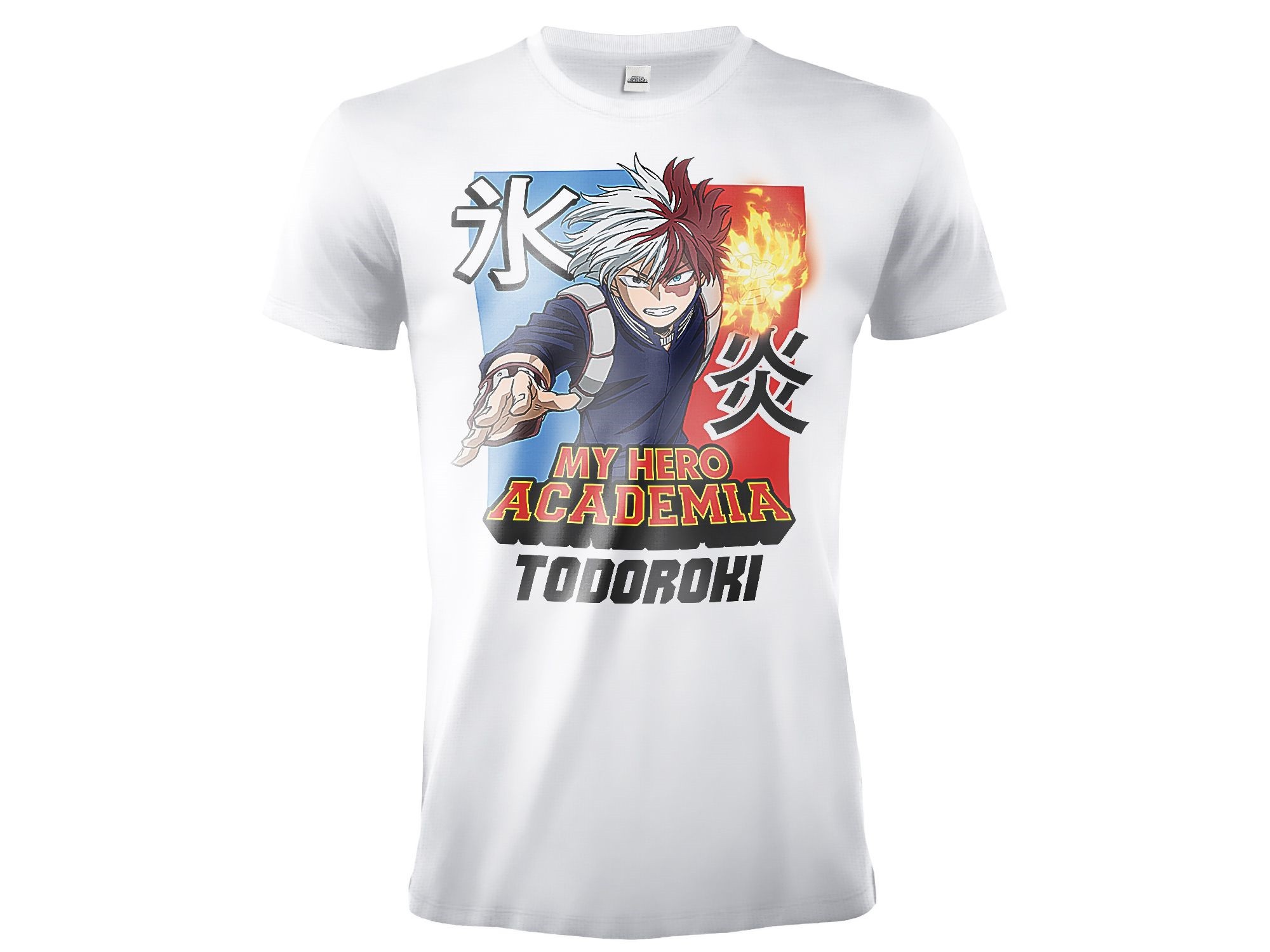 Футболка MY HERO ACCADEMIA SHOTO TODOROKI BIANCA Maglietta ORIGINALE