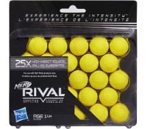 NERF Serie RIVAL Pack Box 25 Balls Yellow Refill ORIGINAL Hasbro B1589