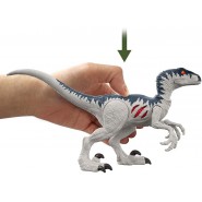 Figura VELOCIRAPTOR Dinosauro MORSO ESTREMO EXTREME DAMAGE Jurassic World MATTEL GWN14