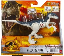 Big Figure VELOCIRAPTOR Dinosaurus EXTREME DAMAGE Jurassic World MATTEL GWN14