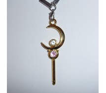 Sailor Moon PORTACHIAVI Keyring SCETTRO LUNARE Nuovo BLISTER Moon Stick Cosplay