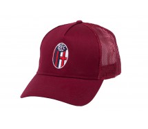 BOLOGNA FC BFC 1909 Official Summer Hat Cap BORDEAUX with LOGO Adjustable ADULT  SIZE