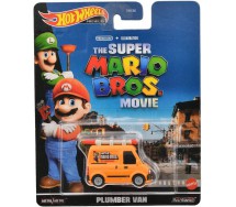 SUPER MARIO THE MOVIE Die Cast Car Model PLUMBER VAN Scale 1:64 6cm HotWheels HKC19