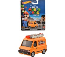 SUPER MARIO THE MOVIE Die Cast Car Model PLUMBER VAN Scale 1:64 6cm HotWheels HKC19