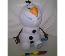 Peluche Pupazzo OLAF PUPAZZO DI NEVE 25cm Naso Carota NUOVO