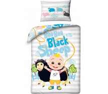 Set Letto BABY COCOMELON Baa Baa Black Sheep COPRIPIUMINO 100x135cm Cotone ORIGINALE HALANTEX