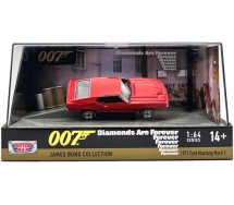 JAMES BOND 007 DIAMONDS ARE FOREVER Diorama Auto Die Cast Modellino Auto DieCast 1971 FORD MUSTANG MACH 1 Scala 1:64 MOTOR MAX