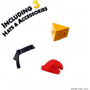 AMONG US Set 5 Figure 6cm 3 Cappelli e accessori CREWMATES FIGURES BLISTER  SERIE 1 Originali TOIKIDO