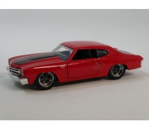 Model Car DieCast Green DOM 's RED CHEVROLET CHEVELLE SS from Fast And Furious Scale 1/32 ORIGINAL Jada Toys