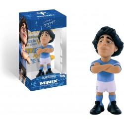 DIEGO ARMANDO MARADONA Divisa NAPOLI Numero 10 Figura Statuetta 11cm Originale Serie MINIX Football Stars 10N