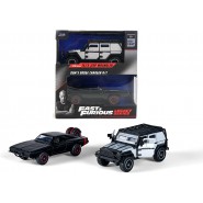 FAST FURIOUS 2 Modellini TEJ'S JEEP WRANGLER Colore Grigio DOM'S DODGE CHARGER R/T nera 1/32 13cm Originale JADA Toys