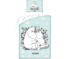 Set Letto COPRIPIUMINO Bambino BING FLOP E SULA Prato SCOIATTOLO SUL PRATO 100x135cm Cotone Originale HALANTEX