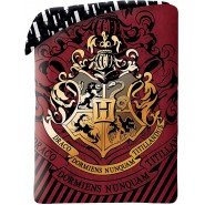 HARRY POTTER Set Letto Stemma ROSSO Scuola HOGWARTS Logo COPRIPIUMINO e FEDERA Originale COTONE