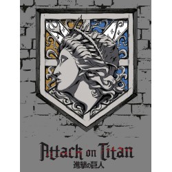 BLANKET Plaid ATTACK ON TITAN LOGO 130x170cm ORIGINAL Official AOT-6555FB