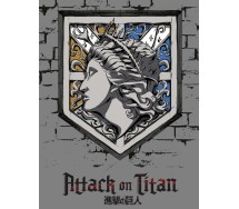 BLANKET Plaid ATTACK ON TITAN LOGO 130x170cm ORIGINAL Official AOT-6555FB