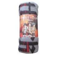 COPERTA Plaid ATTACK ON TITAN Attacco dei Giganti LOGO 170x130 cm ORIGINALE Ufficiale AOT-6555FB