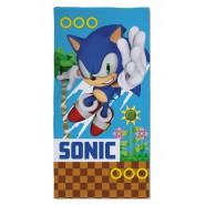 SONIC THE HEDGEHOG Riccio Telo Mare Spiaggia 70x140cm Cotone ORIGINALE Ufficiale SSH-031T