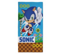 SONIC THE HEDGEHOG Riccio Telo Mare Spiaggia 70x140cm Cotone ORIGINALE Ufficiale SSH-031T