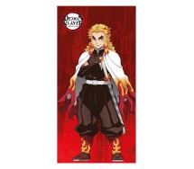 DEMON SLAYER Kimetsu no yaiba KYOJURO RENGOKU Telo Mare Spiaggia 70x140cm Cotone ORIGINALE Ufficiale DS-432T