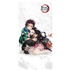 DEMON SLAYER Tanjiro and Nezuko Beach Big Towel 70x140cm Cotton ORIGINAL Official DS-432T