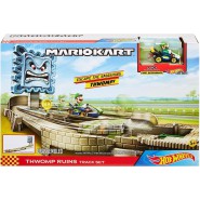 SUPER MARIO KART Playset Pista per Macchinine VERSIONE LUIGI con Lanciatore e Veicolo Hot Wheels GFY46