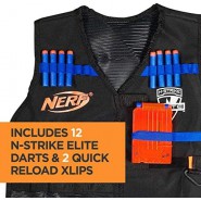 NERF Special TACTICAL VEST With 2 Fast Charge Clips and 12 dards N-Strike ELITE Original Hasbro A0250