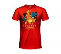 POKEMON T-Shirt Maglietta GRIGIA 4 personaggi GOTTA CATCH EM ALL Originale UFFICIALE