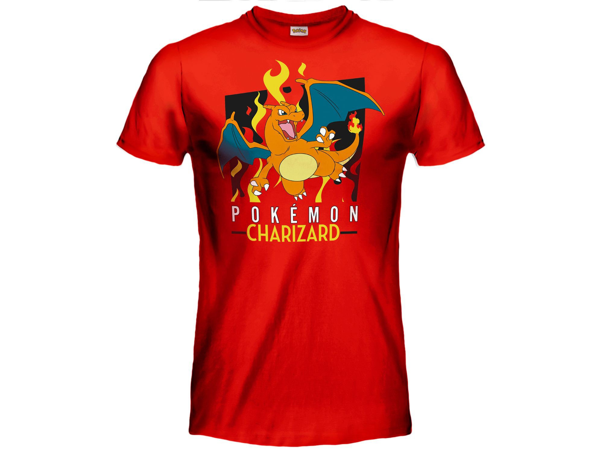 Pokemon T-Shirt Shirt ROT Charizard Original OFFIZIELL