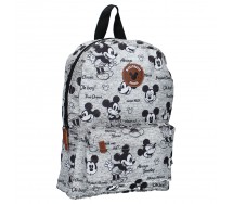 Backpack MICKEY MOUSE Check Me Out 33x23x12cm School Sport ORIGINAL Vadobag Disney 1043