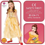 COSTUME Carnevale BELLE BELLA DELUXE Taglia MEDIUM 5-6 ANNI Originale RUBIE'S