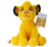 THE LION KING Plush Soft Toy SIMBA SITTING 20cm WITH SOUNDS Original  SAMBRO Famosa