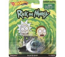 Modellino DieCast 5cm NAVICELLA SPAZIALE da RICK E MORTY Scala 1:64 Originale Hot Wheels