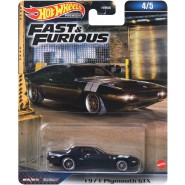 FAST AND FURIOUS Die Cast Modellino Auto '71 Plymouth GTX Scala 1:64 6cm Hot Wheels HNW55