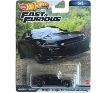 FAST AND FURIOUS Die Cast Car Model DODGE CHARGER SRT Hellcat Widebody Scale 1:64 6cm HotWheels HNV50