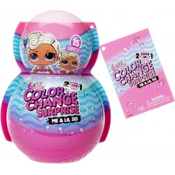 L.O.L. SURPRISE Sfera Pallina ME AND MY Little Sister LIL SIS con 2 figure Serie COLOR CHANGE Originale LOL MGA