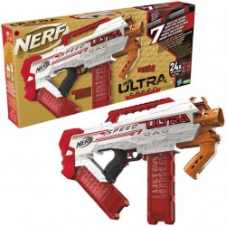 NERF Fucile motorizzato ULTRA SPEED con 2 caricatori 24 dardi Hasbro F4929