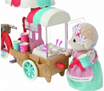 POPCORN DELIVERY TRIKE with SHEEP MOTHER BARBARA Set Playset SYLVANIAN FAMILIES Epoch 5653