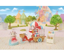 Set Box TRICICLO DEI POPCORN con MAMMA PECORA BARBARA Playset Serie SYLVANIAN FAMILIES Epoch 5656