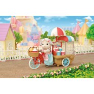 Set Box TRICICLO DEI POPCORN con MAMMA PECORA BARBARA Playset Serie SYLVANIAN FAMILIES Epoch 5656