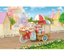 POPCORN DELIVERY TRIKE with SHEEP MOTHER BARBARA Set Playset SYLVANIAN FAMILIES Epoch 5653