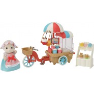POPCORN DELIVERY TRIKE with SHEEP MOTHER BARBARA Set Playset SYLVANIAN FAMILIES Epoch 5653
