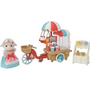 Set Box TRICICLO DEI POPCORN con MAMMA PECORA BARBARA Playset Serie SYLVANIAN FAMILIES Epoch 5656