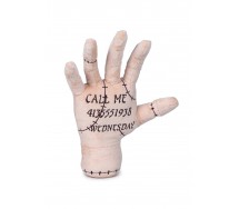 PELUCHE 25cm The Thing from Wednesday MANO di Mercoledì Addams Versione con scritta CALL MEORIGINALE NETFLIX PlayByPlay
