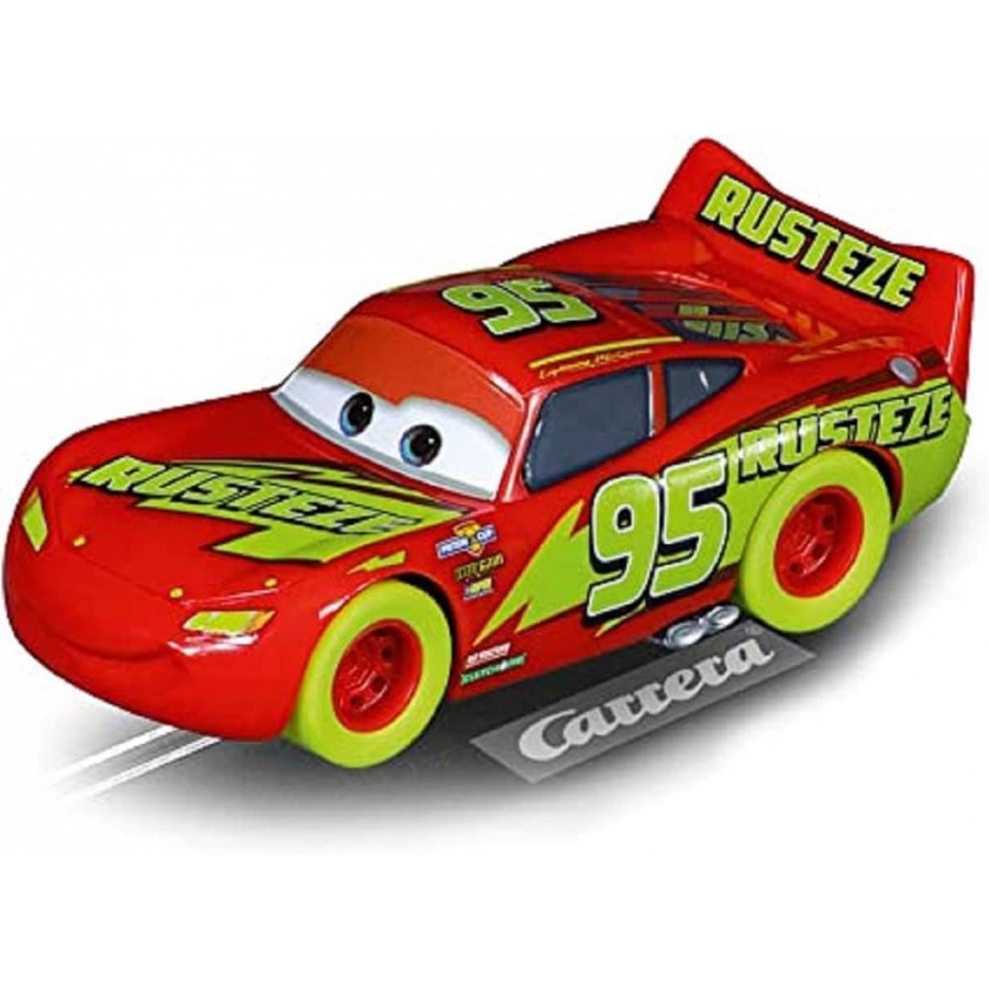 Model LIGHTNING MCQUEEN GLOW RACERS Disney CARS Scale 143 For Slot Track CARRERA Apecollection