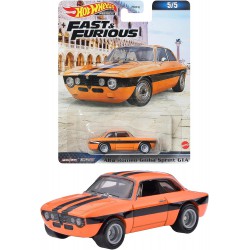 FAST AND FURIOUS Die Cast Car Model ALFA ROMEO GIULIA SPRINT GTA Scale 1:64 6cm HotWheels HKD29